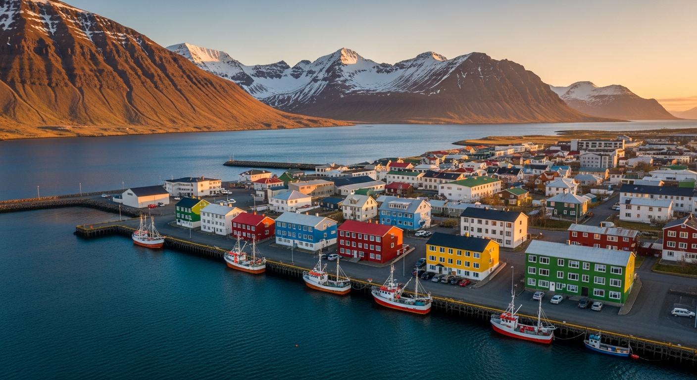 Húsavík — localización de rodaje en North Iceland, Islandia