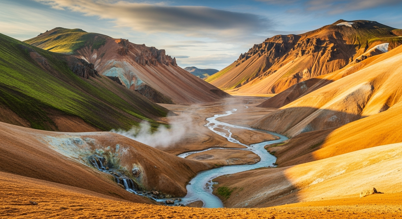 Landmannalaugar — lieu de tournage en Highlands, Islande