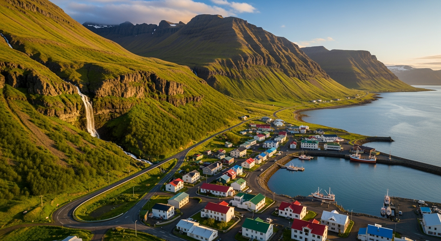 Seyðisfjörður & Fjarðarheiði Pass — filming location in East Iceland, Iceland